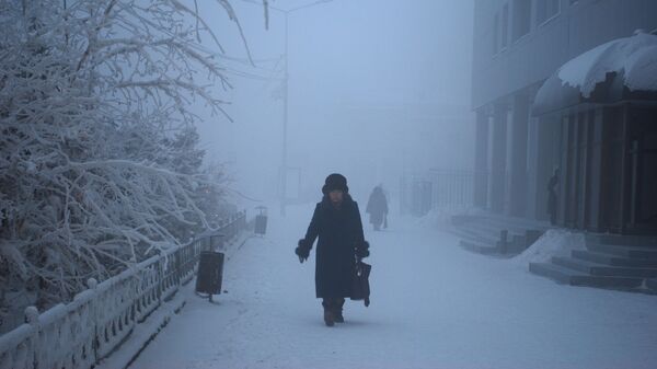 Сильные морозы в Якутске