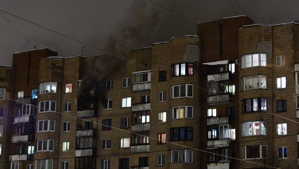 Пожар в квартире в Петербурге