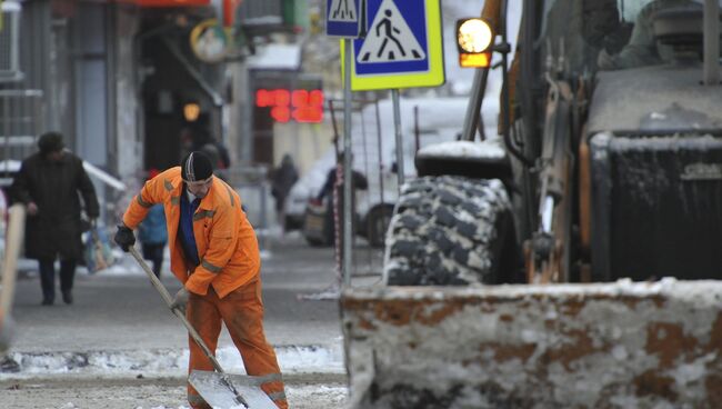 Уборка снега в Москве