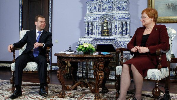 Встреча Д. Медведева и Т. Халонен
