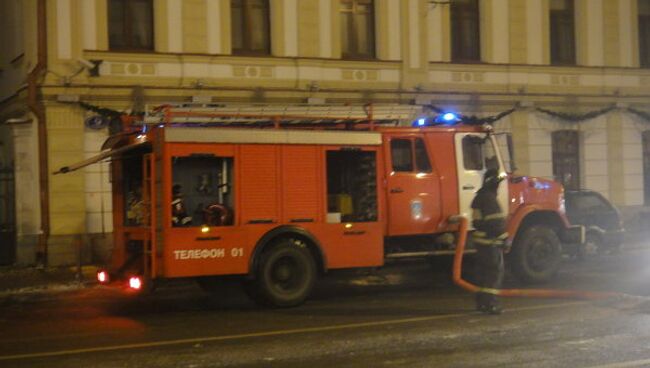 Пожар в гаражах на Солянке