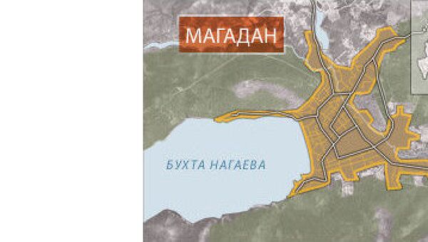 ДТП в центре Магадана. Карта