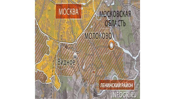 Ленинский район Московской области. Карта