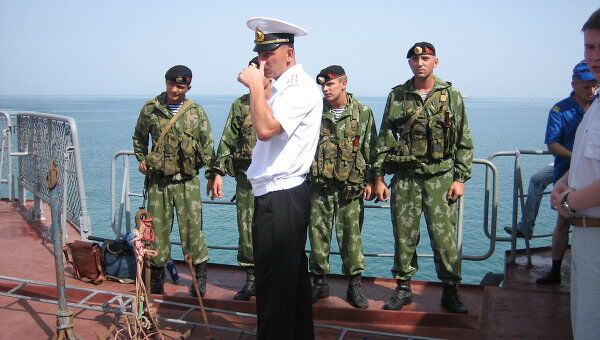 Морская пехота ТОФ, участвовавшая в освобождении танкера Московский университет от пиратов