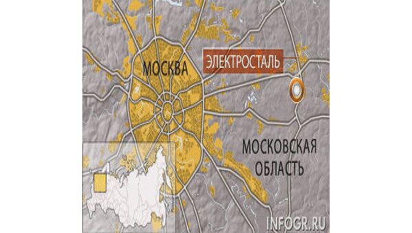 Электросталь, карта