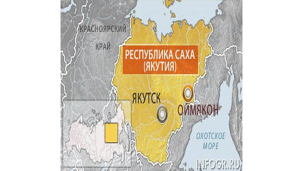 Карта россии оймякон