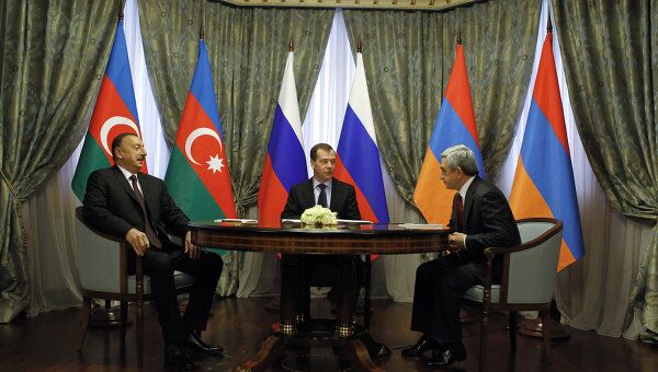 Президенты Д.Медведев, С.Саргсян и И.Алиев встретились в Сочи