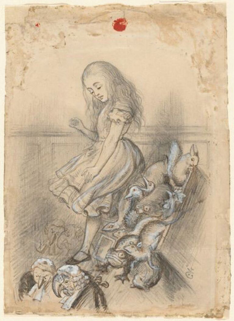 Иллюстрация к рассказу Алиса в стране чудес