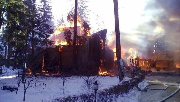 Пожар в Одинцовском районе Подмосковья