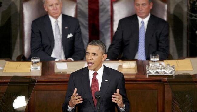 Барак Обама выступил с посланием к конгрессу