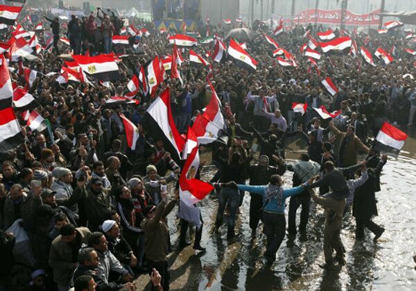 Празднование годовщины революции в Египте