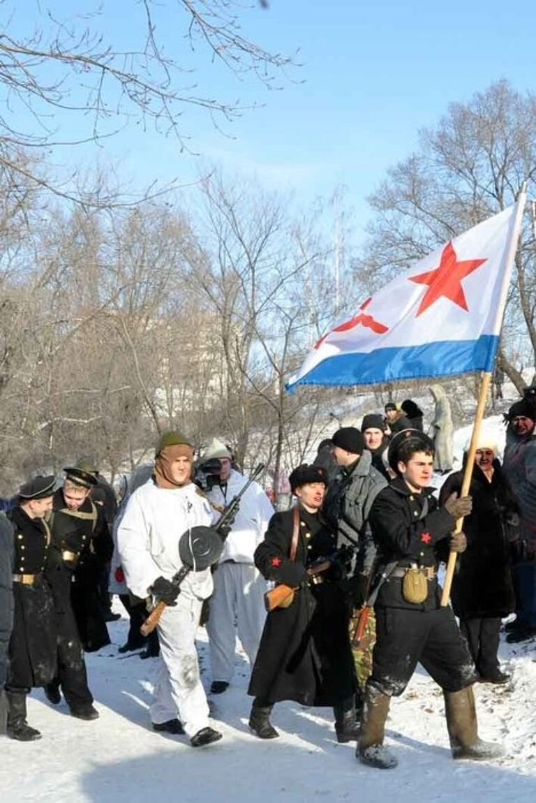 В реконструкции боевых действий за воронеж участвовали патри