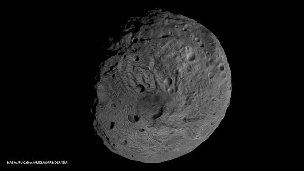 Снимок астероида Веста, полученный зондом Dawn