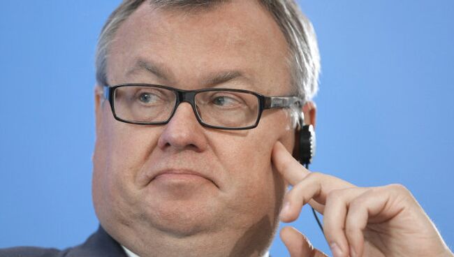 Председатель правления ОАО Банк ВТБ Андрей Костин на инвестиционном форуме ВТБ Капитал Россия зовет