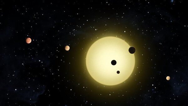 Планетная система Kepler-80 глазами художника