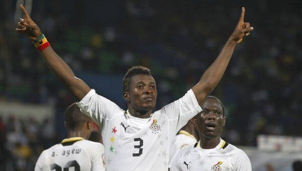 Игровой момент Гана - Мали в матче КАН