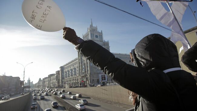 Автопробег в поддержку митинга и шествия 4 февраля в Москве