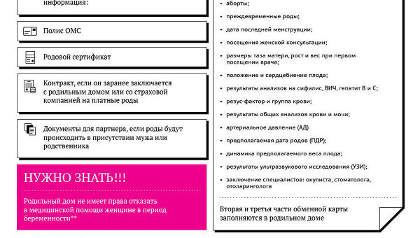 Памятка будущим родителям