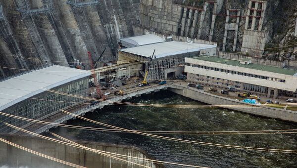 Саяно-Шушенская ГЭС, где произошла авария.