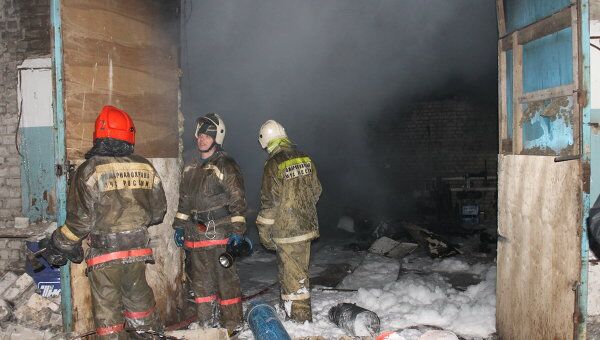 Взрыв и пожар на хлебозаводе в Костроме