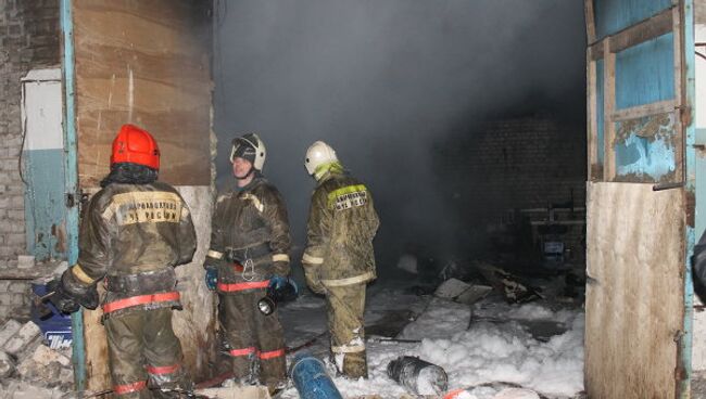 Взрыв и пожар на хлебозаводе в Костроме