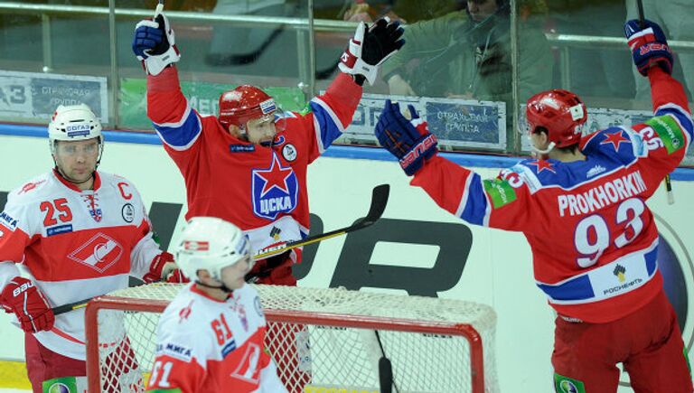 Игровой момент матча ЦСКА - Спартак Игровой момент матча ЦСКА - Спартак