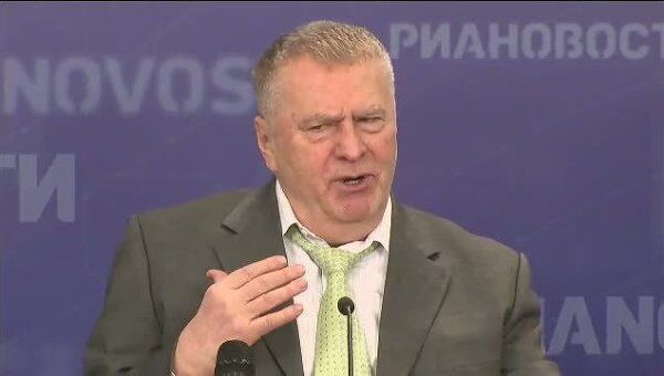 Пресс-конференция руководителя фракции ЛДПР Владимира Жириновского