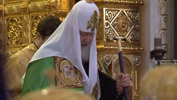 Патриарх Кирилл отслужил литургию в годовщину своей интронизации
