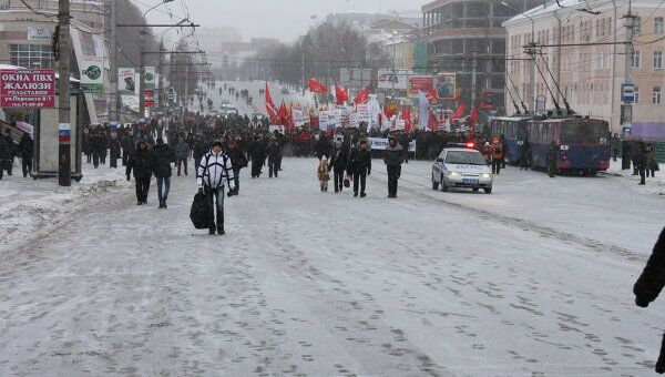 Фото митинг в Омске     
