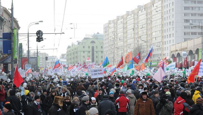 Митинг и шествие За честные выборы в Москве