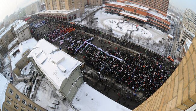 Митинг и шествие За честные выборы в Москве