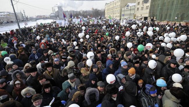 Митинг и шествие За честные выборы в Москве