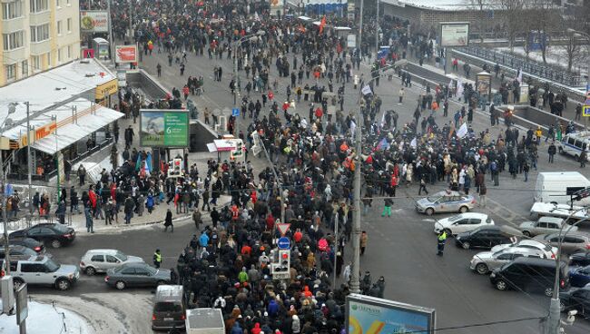 Митинг и шествие За честные выборы в Москве