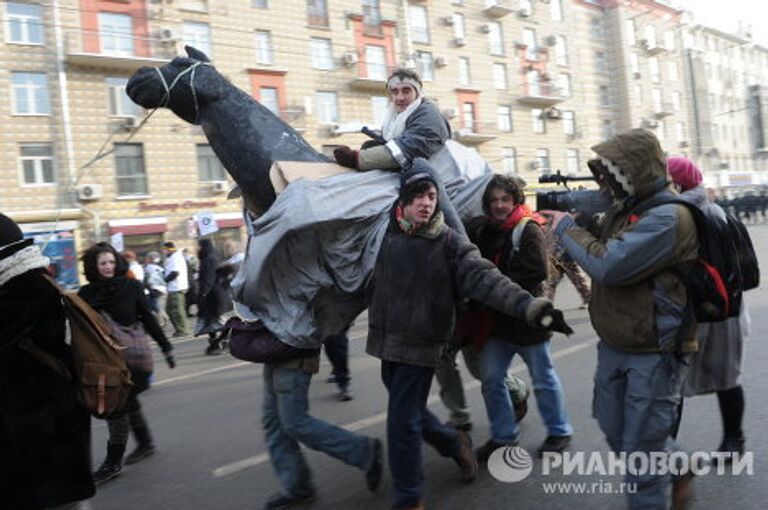 На митинге в Москве