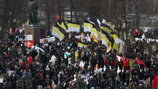 Участники митинга оппозиции на Болотной площади. Архив