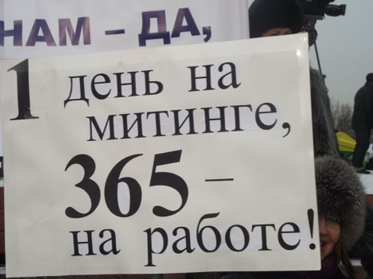 Митинг 4 февраля плакаты поклонная репортер