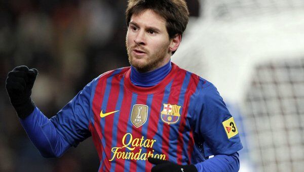 Игрок Барселоны Лионель Месси, автор забитого гола в ворота Реал Сосьедада