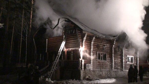 Монастырский комплекс сгорел под Екатеринбургом. Видео с места ЧП
