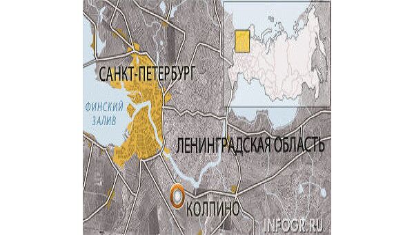 Пригород Петербурга. Колпино на карте