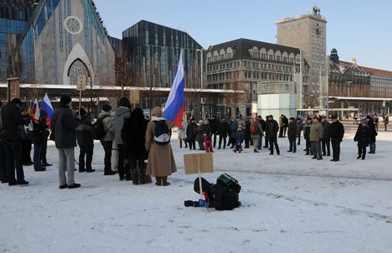 В Париже и Лейпциге прошли митинги в поддержку оппозиции