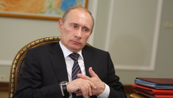 Премьер-министр РФ В.Путин провел встречу с мэром Москвы С.Собяниным
