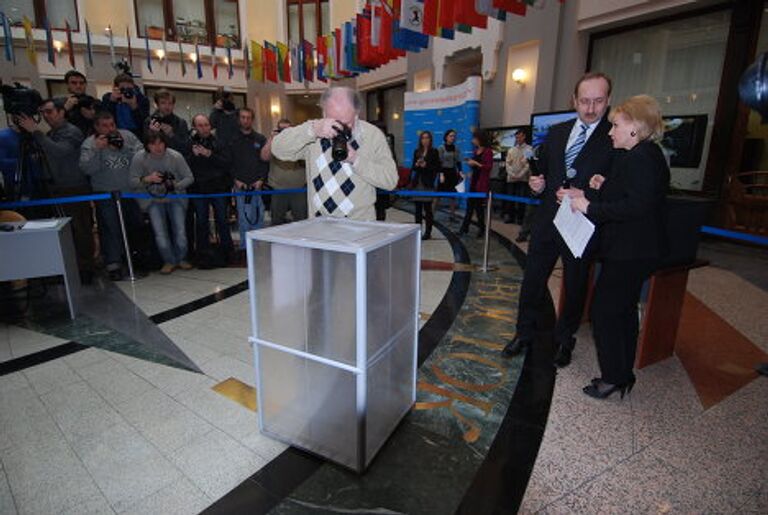 Чуров провел в ЦИКе мастер-класс для профессиональных фотографов