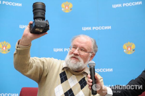 Встреча главы ЦИК В.Чурова с фотокорреспондентами ведущих СМИ