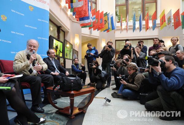 Встреча главы ЦИК В.Чурова с фотокорреспондентами ведущих СМИ