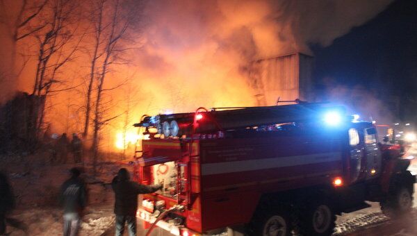 Пожар в аэропорту Кызыла