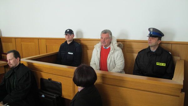 Александр Игнатенко в окружном суде польского города Новы-Сонч во время рассмотрения дела об экстрадиции экс-прокурора в Россию 8 февраля 2012 года