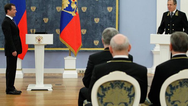 Встреча Д. Медведева с сотрудниками МИД России