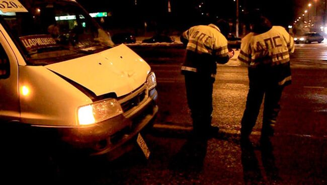 Маршрутка сбила пешехода в Мск