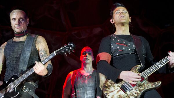 Концерт группы Rammstein в Москве.