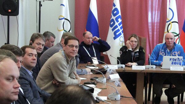 Президент РФ Д.Медведев провел встречу с координационной комиссией МОК в Сочи